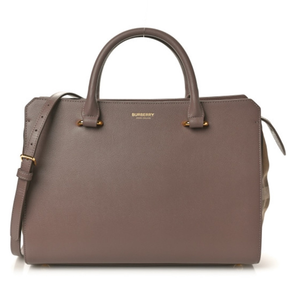 BURBERRY SMALL BANWELL LEATHER TOTE BAG